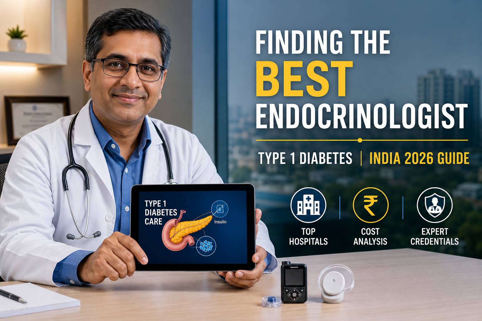 Best Endocrinologist for Type 1 Diabetes in India 2026: Top Hospitals, Costs & How to Choose